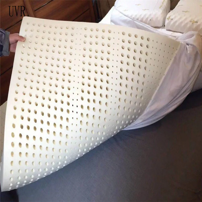 UVR Chất Lượng Cao 100% Cao Su Thiên Nhiên Tất Nam Đệm Đàn Hồi Chậm, Khách Sạn Đặc Biệt Đơn Nệm Đôi Với Trắng Bên Trong Bao Da