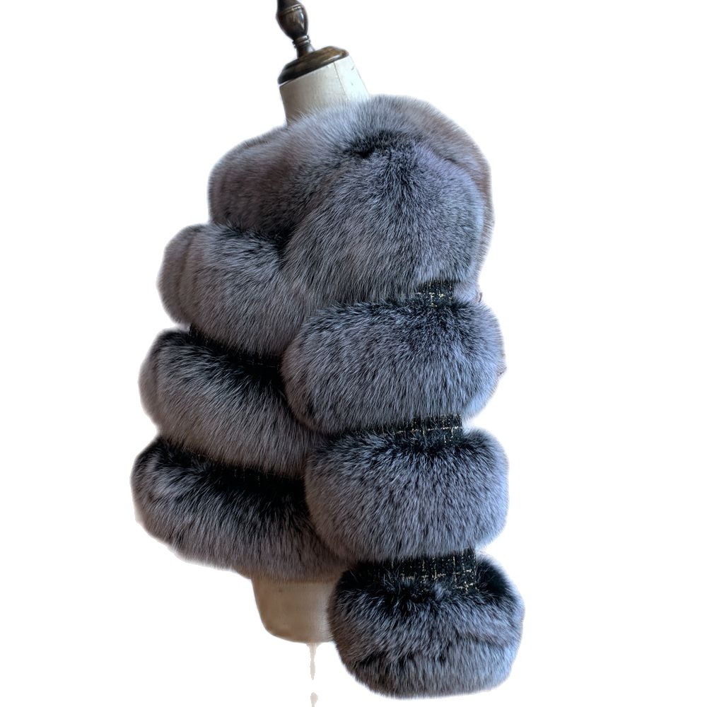 キツネの毛皮のコート,女性のための本物の毛皮のコート,冬のファッション2023,新しいコレクション