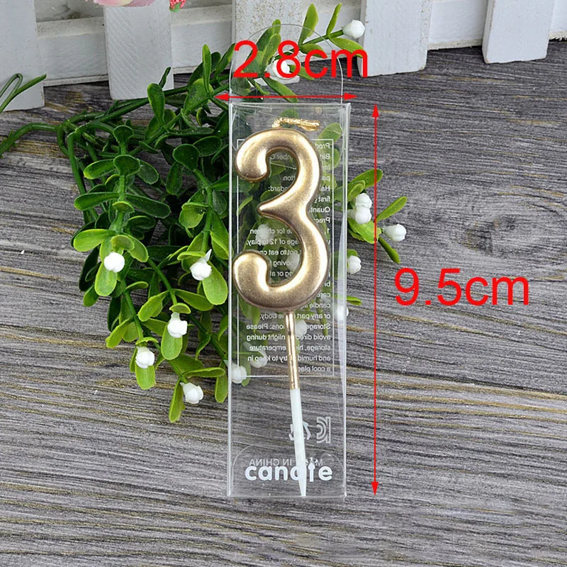 1 Chiếc Vàng Chúc Mừng Sinh Nhật Số Bánh Nến 0 1 2 3 4 5 6 7 8 9 Bánh Topper bé Gái Bé Trai Thanh Bé Dự Tiệc Cung Cấp Trang Trí