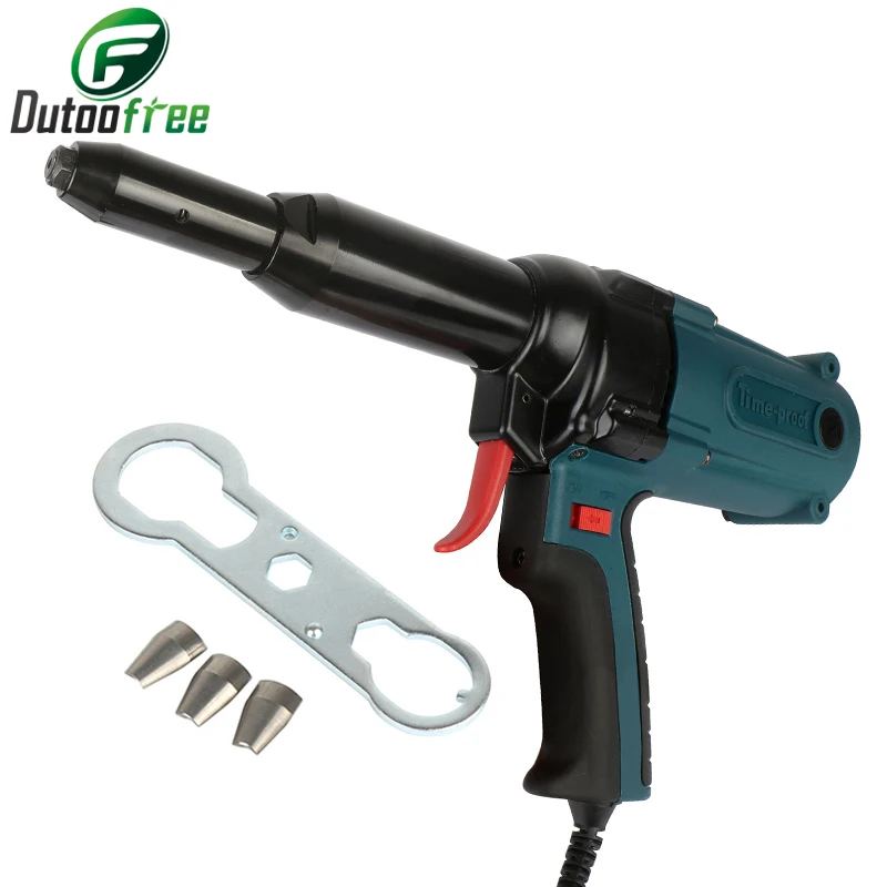 Pistola remachadora eléctrica de alta resistencia, herramienta remachadora para pistola de clavos de 3,2-5,0mm, 220V/400W