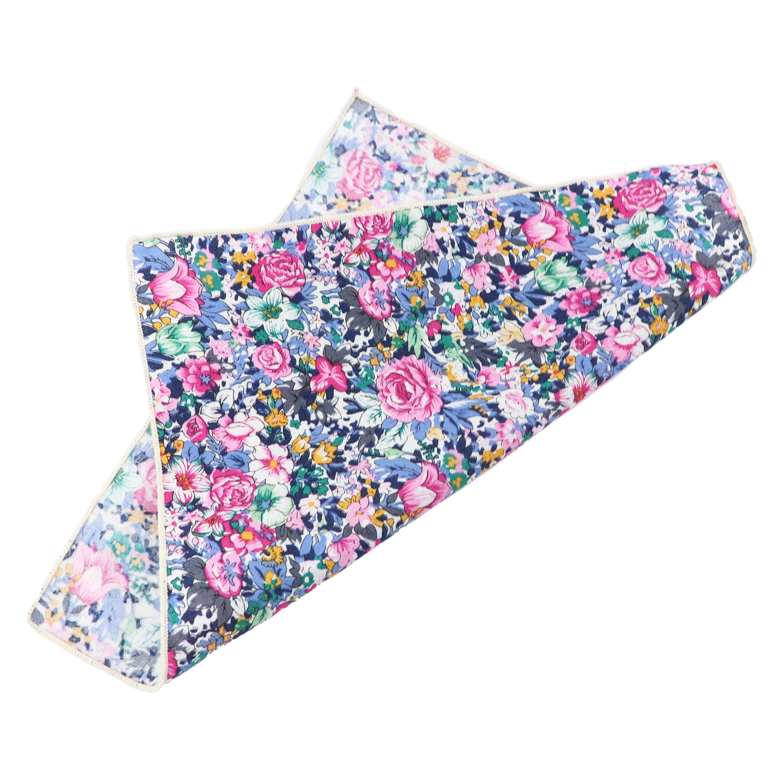 Pañuelo cuadrado de bolsillo con estampado Floral para hombre y mujer, conjunto de regalo 100% de algodón, esmoquin informal, accesorio de pajarita para fiesta, novedad