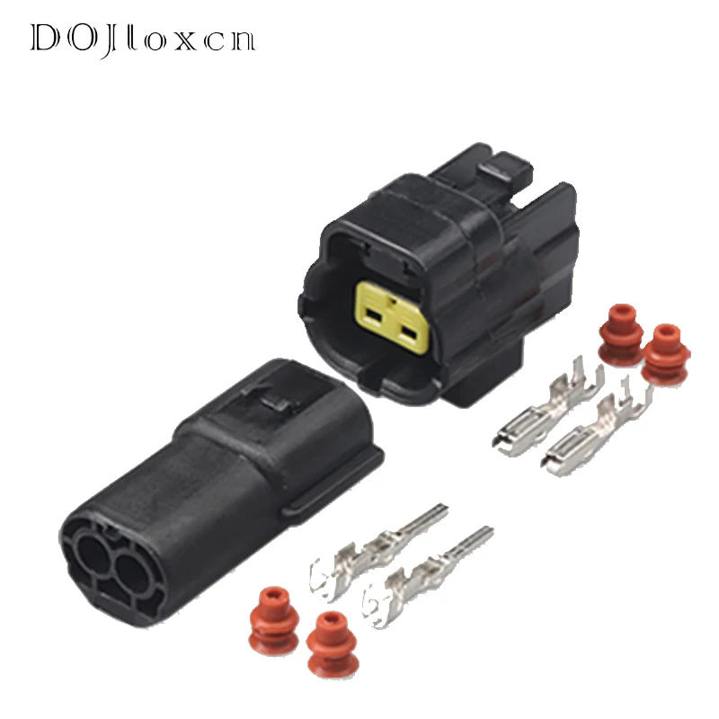 1/10/20/50 Bộ 2 Pin 1.8 Series Chống Thấm Nước Dây Đen Nam Nữ Cổng Kết Nối Tự Động Dây Cắm Với nhà Ga 174354-2 174352-2