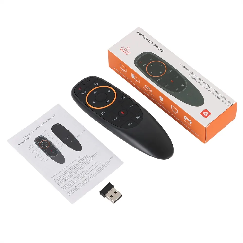 G10S Pro Voice Remote Control G10SPro BT 2.4G Wireless Air Mouse Gyroscope Backlit Smart TV Controller For Android Set-top Box