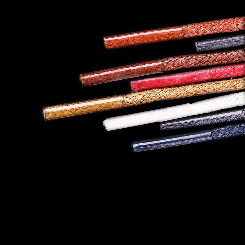 2 Chiếc Bông Sáp Tròn Dây Giày Da Giày Ren Chống Thấm Nước Dây Giày Nam Giày Bốt Martin Dây Giày Shoestring Phụ Kiện