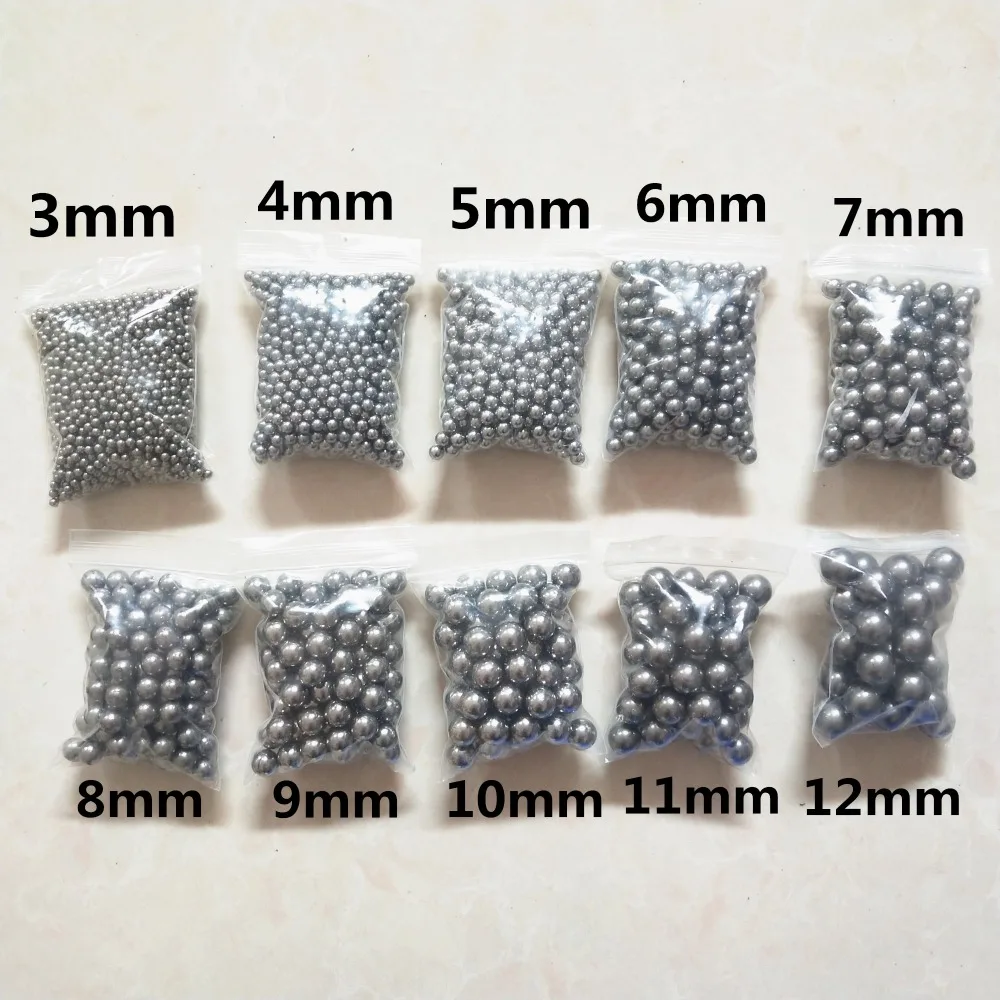 Steel Balls 6mm 7mm 8mm 9mm 10mm Diamter  Hunting Slingshot Stainless AMMO outdoor Professional Catapult Slingshot Hitting Ammo