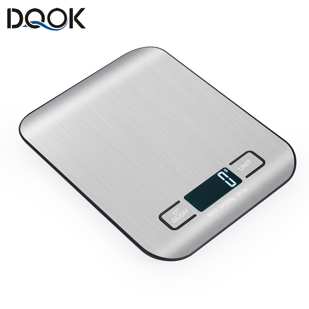 Báscula de cocina con pantalla LCD, báscula electrónica de acero inoxidable, joyería para el hogar, aperitivos y alimentos, herramientas de pesaje para hornear