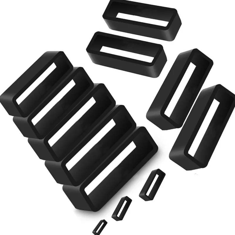 2 Cái 5Pcs Đen Watchbands 12 14 16 18 20 22 24 26 28Mm Dây Đeo Vòng Vòng Silicone đồng Hồ Dây Cao Su Ban Nhạc Phụ Kiện Giá Đỡ Tủ Đựng Đồ