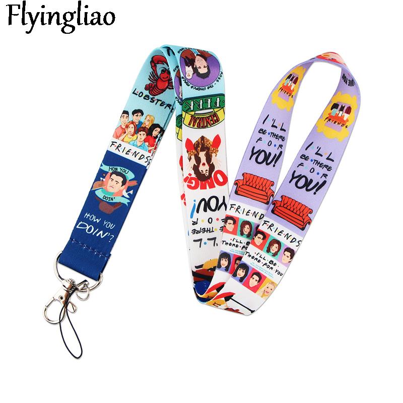 Friends Tv Show Neck Strap Lanyard ID Badge Card Holder Keychain Mobile Phone Strap Gift Ribbon Webbing Necklace