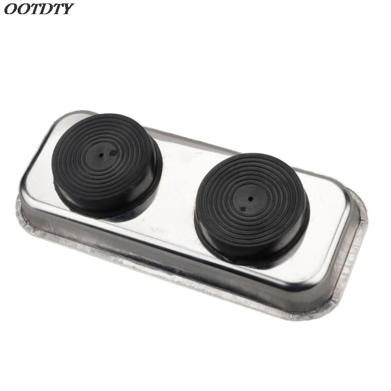 Bandeja magnética cuadrada con ventosa, tazón de imán permanente fuerte de acero inoxidable