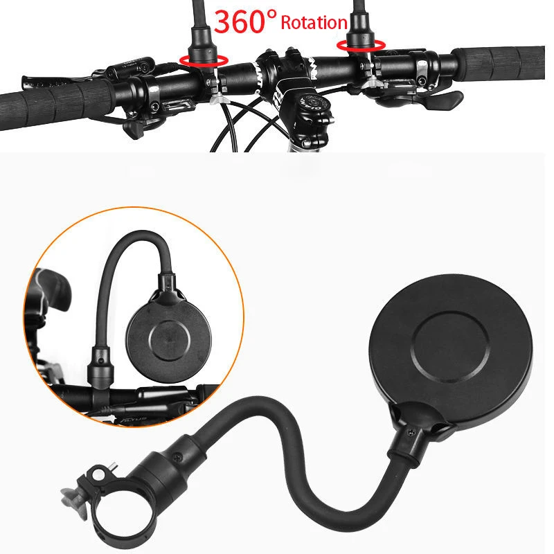 Bicycle Rear View Mirror MTB Road Bike Rearview Handlebar Mirrors Bike Accessories 360° Adjustable Cycling Rear View Mirror Part