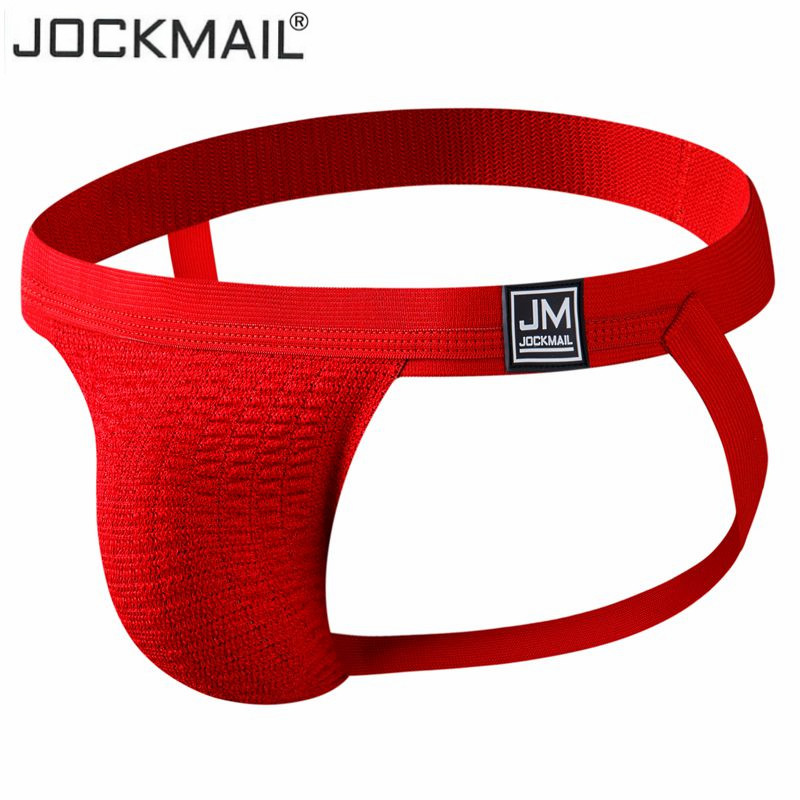 JOCKMAIL Men's Underwear Jockstrap Athletic Supporters, Low Rise Stretch Performance Jock Strap Sexy men underwear gay underwear