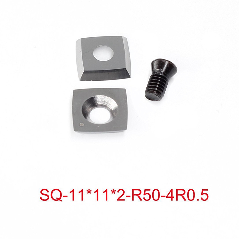 Lber 3個タングステン超硬カッターインサートセット木材旋盤旋削工具 (インクルード11ミリメートル正方形半径、12ミリメートルラウンド、28X10Mm d