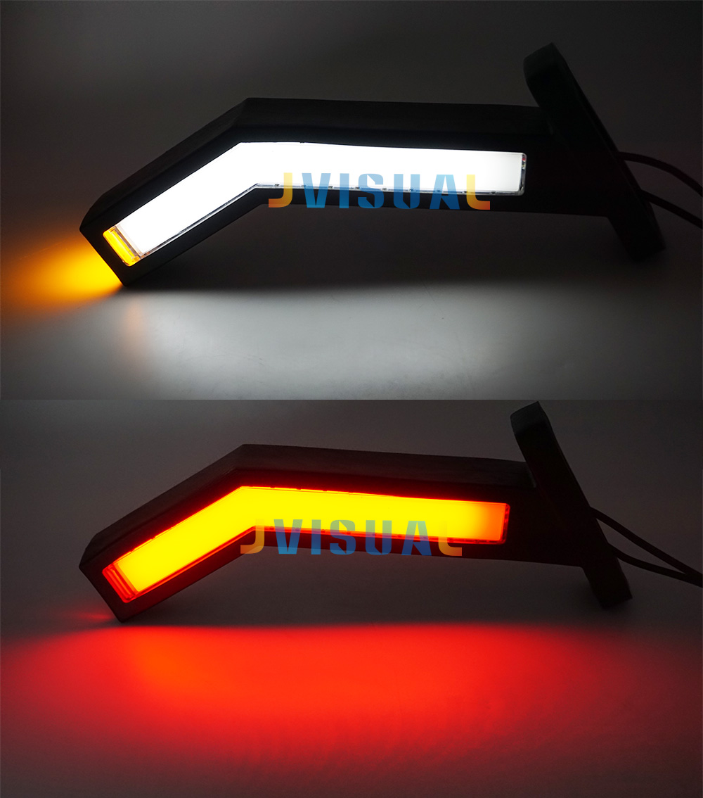 1 ペアトレーラーサイドマーカー照明トラックバン LED ライトユニバーサル 12V 24V LED ネオンストークランプ防水アウトラインマーカーライト