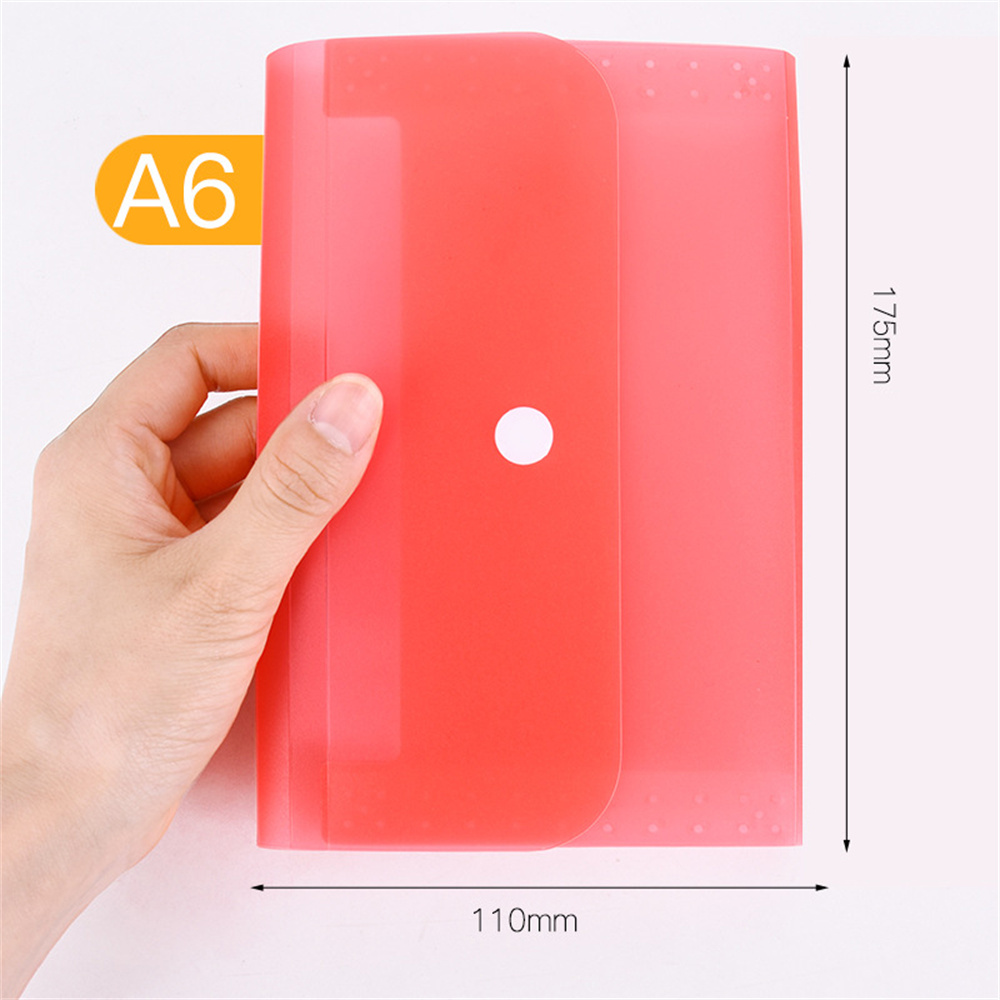 Bolsa de órgano A6, carpeta de archivos expansible para documentos, carpetas de documentos de colores dulces, organizador de suministros escolares, carpeta de oficina escolar