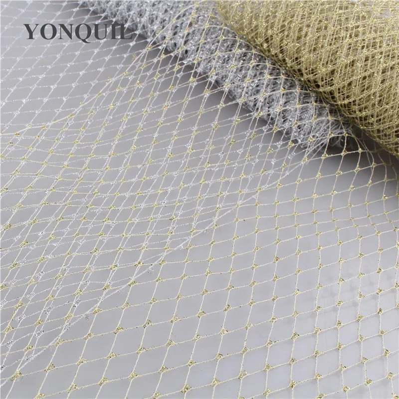 Braut Vogelkäfig Schleier 23CM Breite für Hochzeit Kopfbedeckung Netz DIY Haarschmuck Hüte Schleier Stoff Fascinator Mesh Material