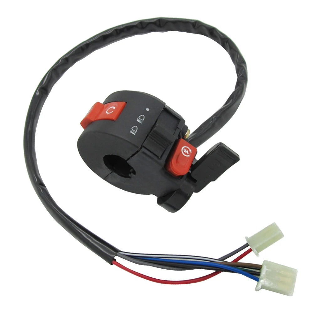 Interruptor esquerdo para ATV Quad Wheeler, 3 funções, 7 fios, 50 cc, 70 cc, 90 cc, 110 cc, 125cc, TaoTao SunL