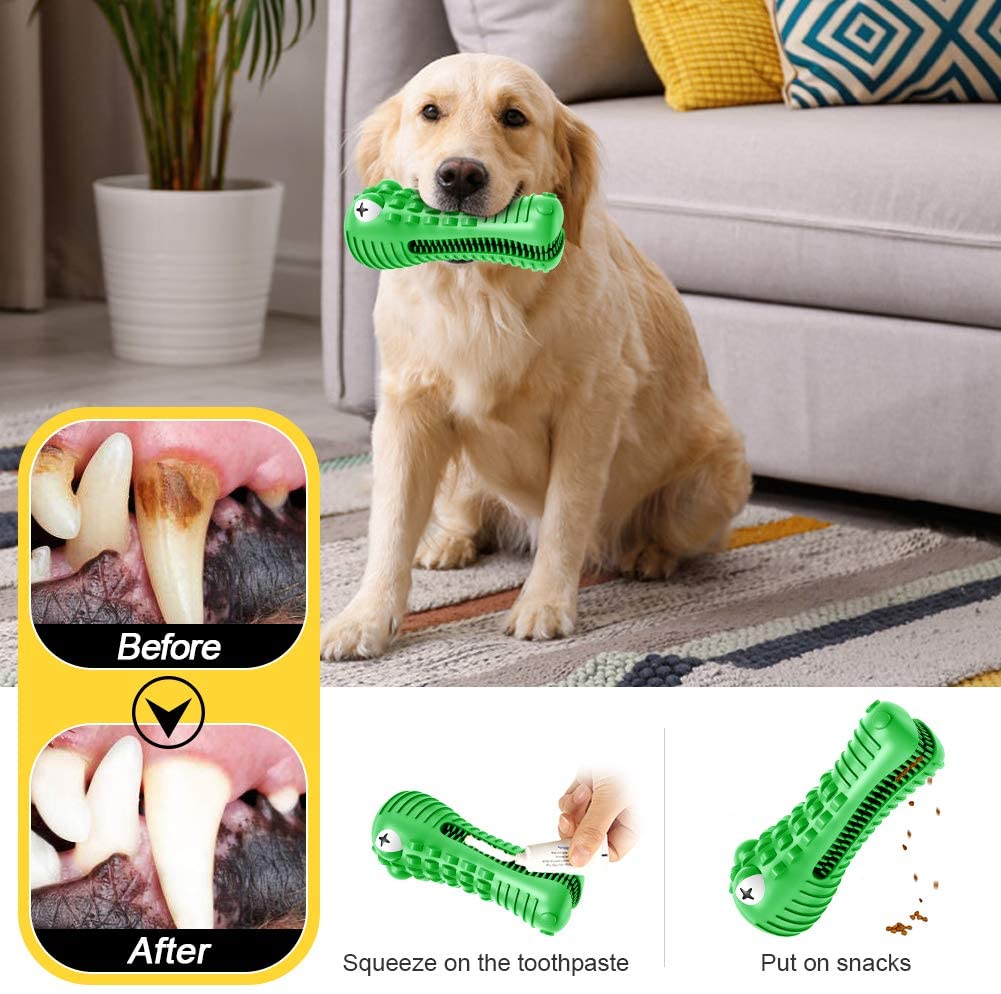 Squeak Chó Đồ Chơi Tương Tác Cao Su Đồ Chơi Cho Thú Cưng Nhai Cắn Vệ Sinh Chó Răng Bàn Chải Cho Hung Dữ Lớn Trung Bình Loài 13-36 KG Chó