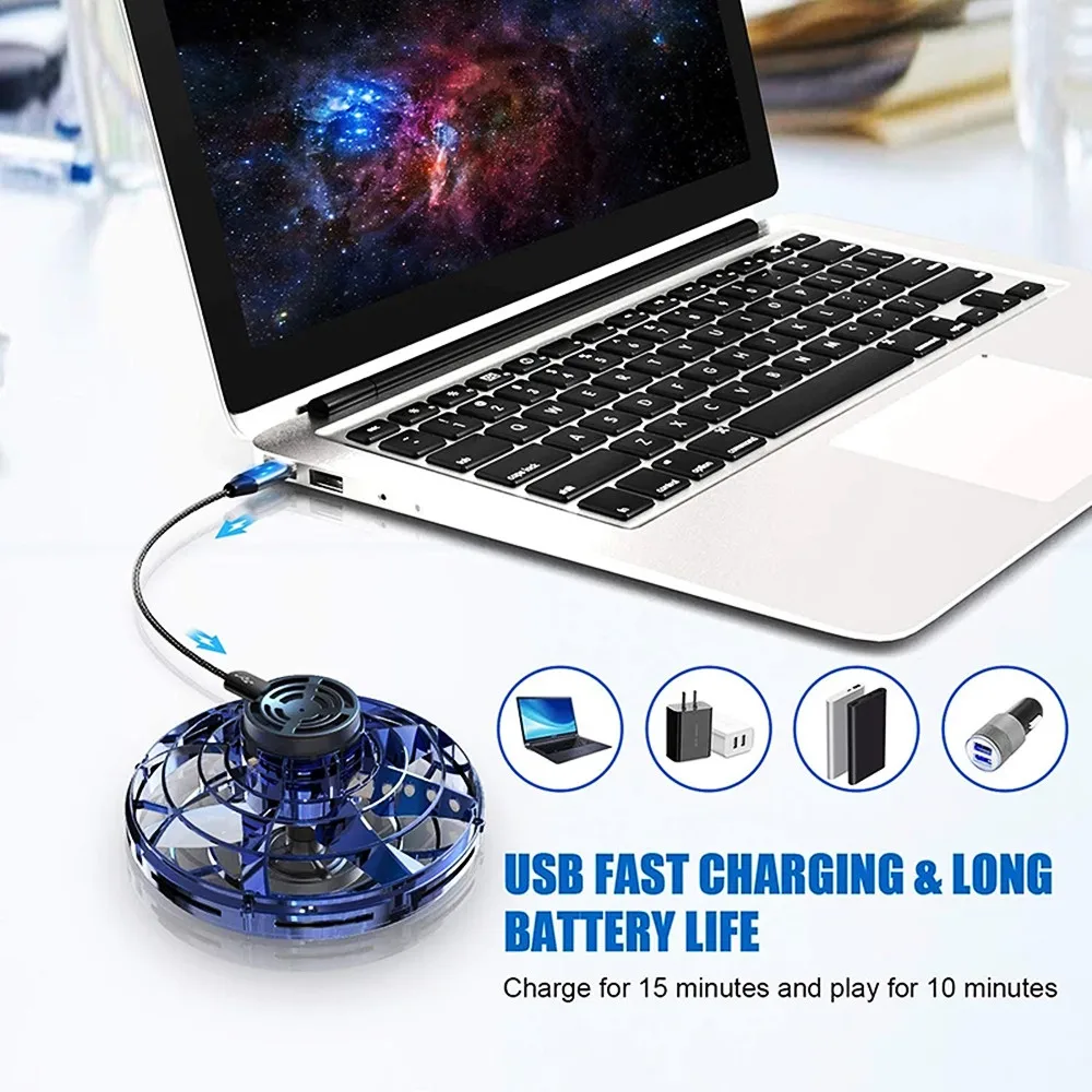 Bay Nova UFO Drone Fidget Bay Đồ Chơi Con Quay Spinner Mini Flyorb Bay Nova Spinner Người Lớn Trẻ Em Tặng Dropshipping