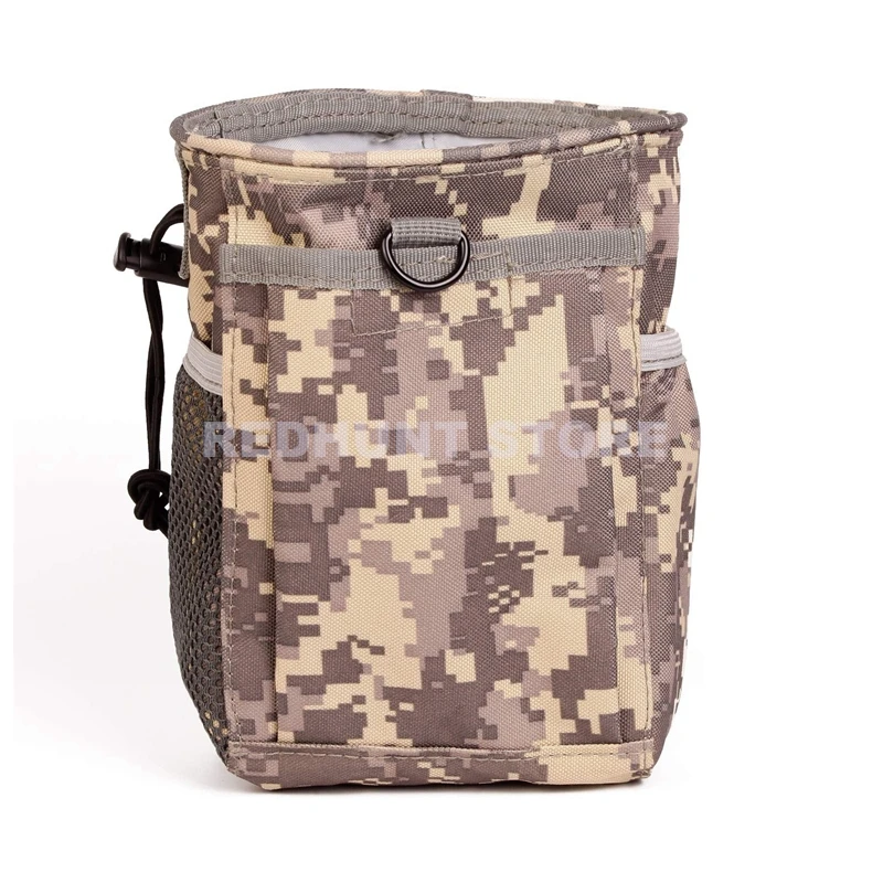 Tactical Molle Drawstring Magazine Dump Pouch Adjustable Utility Belt Fanny Hip Holster Bag Outdoor Ammo Storage Pack