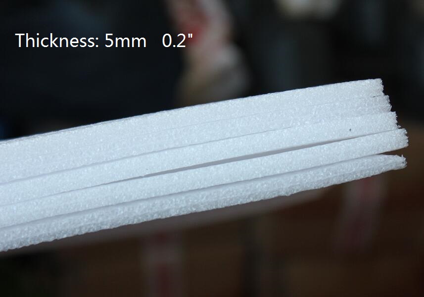 Kích Thước A4 5Mm Đệm Trắng EPE Xốp Tấm Nóng Hồng Polyethylene Mật Độ Thấp Vật Liệu Đóng Gói 10/20/30 Bạn chọn