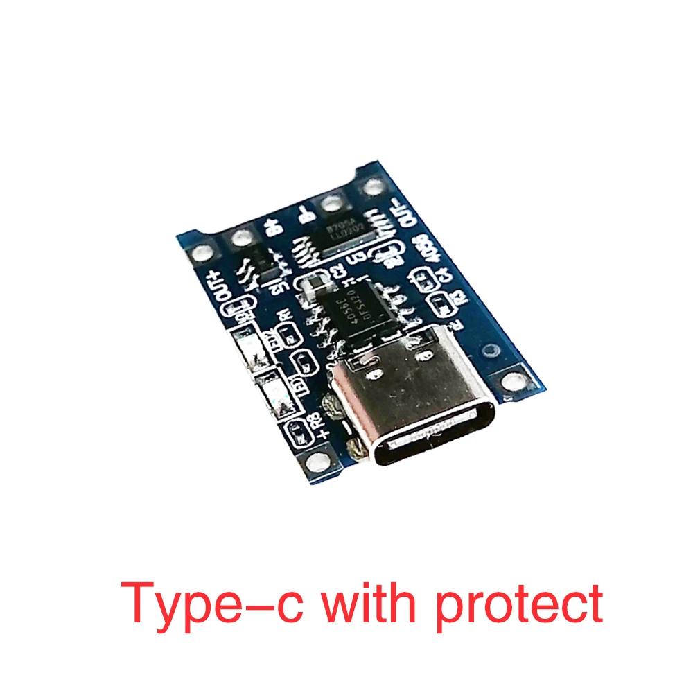 Loại C/Micro/Mini USB 5V 1A 18650 TP4056 Sạc Pin Lithium Module Sạc Bảng bảo Vệ Kép Chức Năng 1A Li-ion