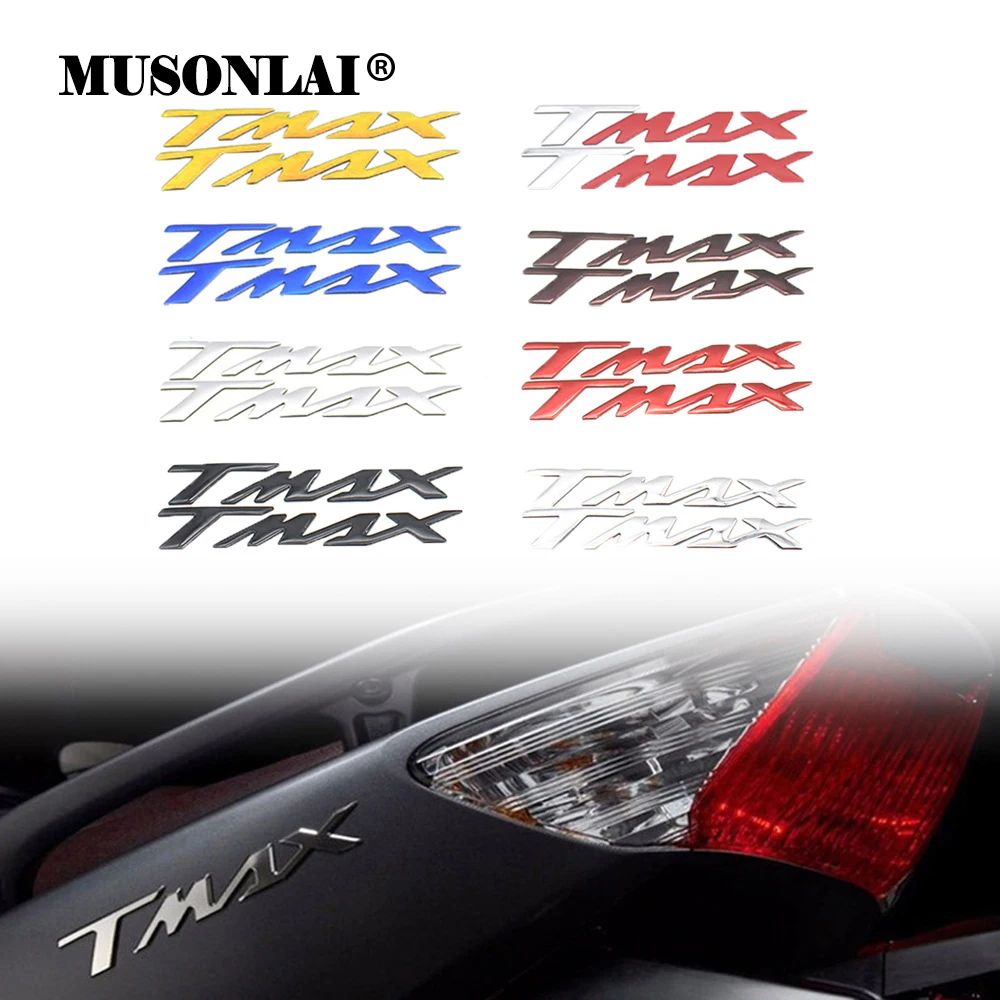 Calcomanía con logotipo de motocicleta TMAX T-MAX, pegatina para carrocería de tanque, emblema 3D para Yamaha TMAX500 TMAX530 T-MAX 500 530