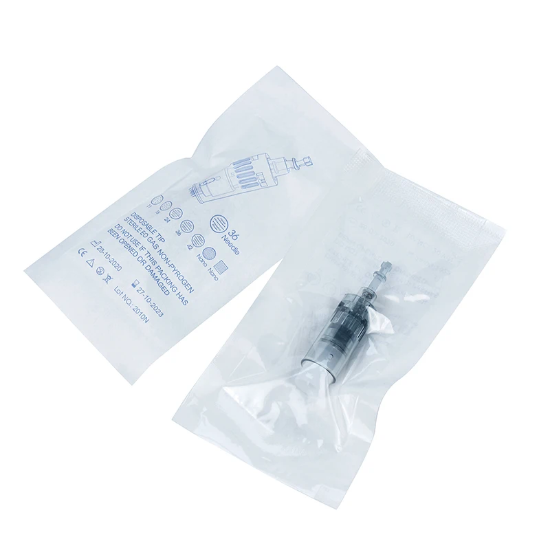 20 Chiếc Tiến Sĩ Bút M8 Kim Hộp Mực Derma Bút 3 Khe Cắm Lưỡi Lê Kim 11 16 36 42 Nano Kim Micro da Needling Đầu