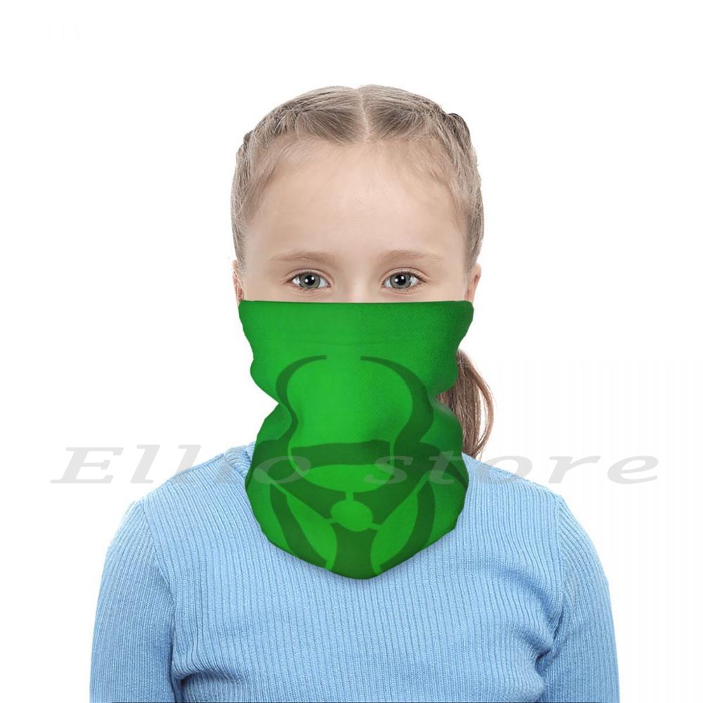 Xanh Khí Độc Biohazard Hình In Ngộ Nghĩnh Có Thể Tái Sử Dụng 2934 Khăn Mặt Nạ Biohazard Biểu Tượng Nguy Hiểm Khí Độc Xanh Nurgle