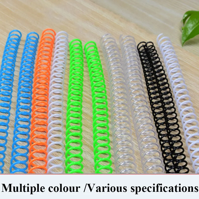 20PCS 30-loch Notebook Bindung Spirale Ring Buch Kunststoff Einzigen Draht Ring Einzigen Spule Bindung Liefert Spirale bindung Spule