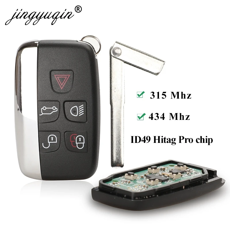 Jingyuqin-llave inteligente remota para coche, 315/434MHz, compatible con Jaguar para Land Rover Discovery 4 Freelander Range Rover Sport Evoque NoLOGO