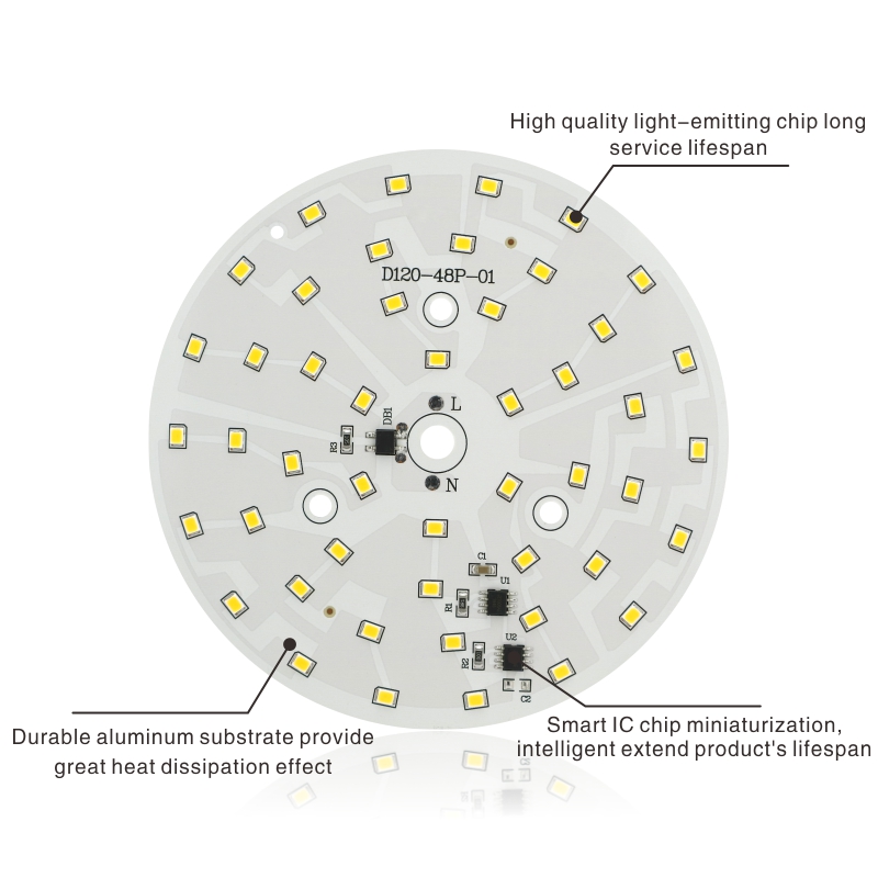LED-Chip 3 W 5 W 7 W 9 W 12 W 15 W 18 W SMD 2835 Lichtperlen AC 220 V-240 V DIY für LED-Downlight Kalt-/Warmweiß-Beleuchtungsstrahler