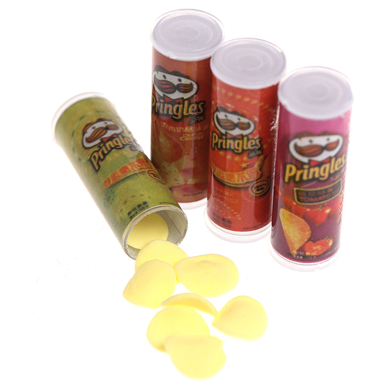 Mini bouteilles de chips de pommes de terre miniatures, maison de courses, poupées de cuisine, jouets alimentaires, simulation, 1 ensemble, 1:12