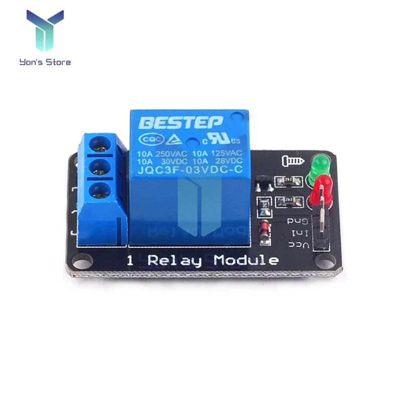 Módulo de relé de 3V, 3,3 V, 1/2/4 canales, disparador de bajo nivel, relé iluminado con salida de relé de lámpara, módulo de relé de 4 vías para Arduino