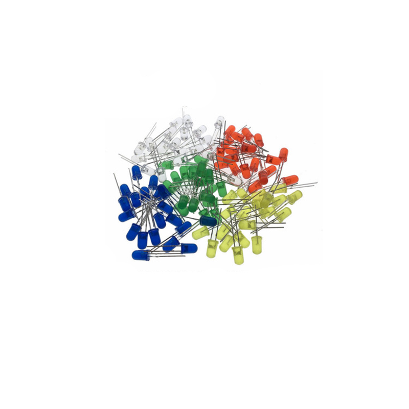 LED 초록, 빨강, 노랑, 파랑, 흰색, 슈퍼 브라이트, 고품질 비드 발광 다이오드, F3, F5, 로트 당 100 개