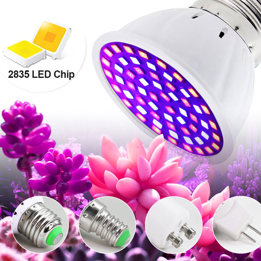 3 pçs/lote led cresce a luz e27 e14 mr16 gu10 led espectro completo estufa hidropônica semeadura crescer planta lâmpada flor iluminação interior