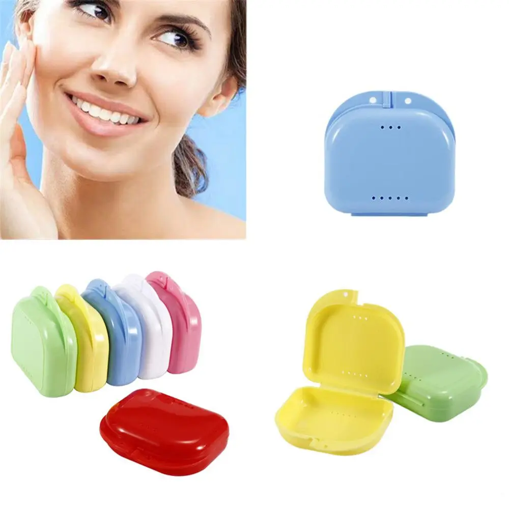 Mới Nha Khoa Thiết Bị Cung Cấp Khay Chăm Sóc Sức Khỏe Nẹp Ốp Lưng Bảo Vệ Miệng Hộp Đựng Răng Giả Hộp Bảo Quản Vệ Sinh Răng Miệng
