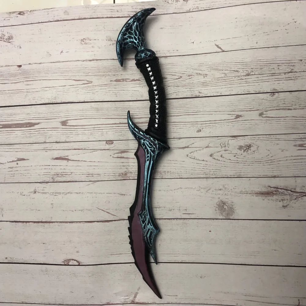 Vyse Falce 50 cm Wow Anti Mago Elfo 1: 1 Arma Gioco Cosplay Gioco di ruolo PU Figura Modello Pistola Prop Regalo di Halloween