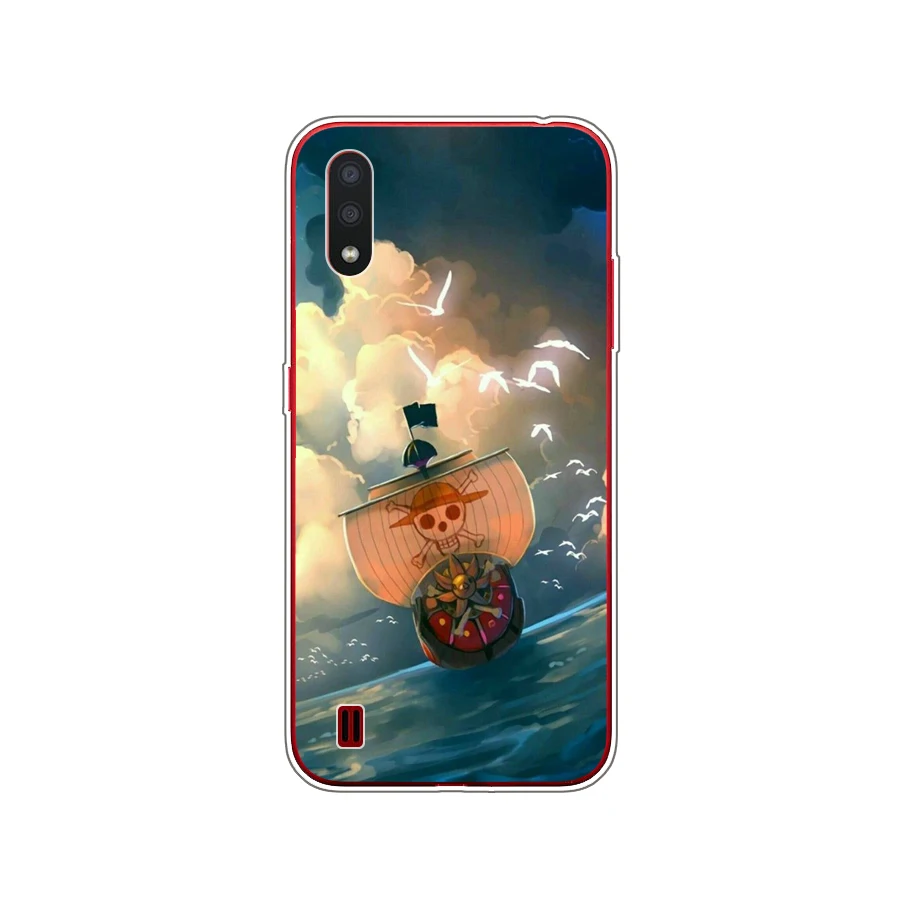 Untuk Samsung M01 Casing 5.7 "Silikon Lembut TPU Belakang Casing Penutup Ponsel untuk Samsung Galaxy M01 M 01 SM-M015F Perlindungan Penuh