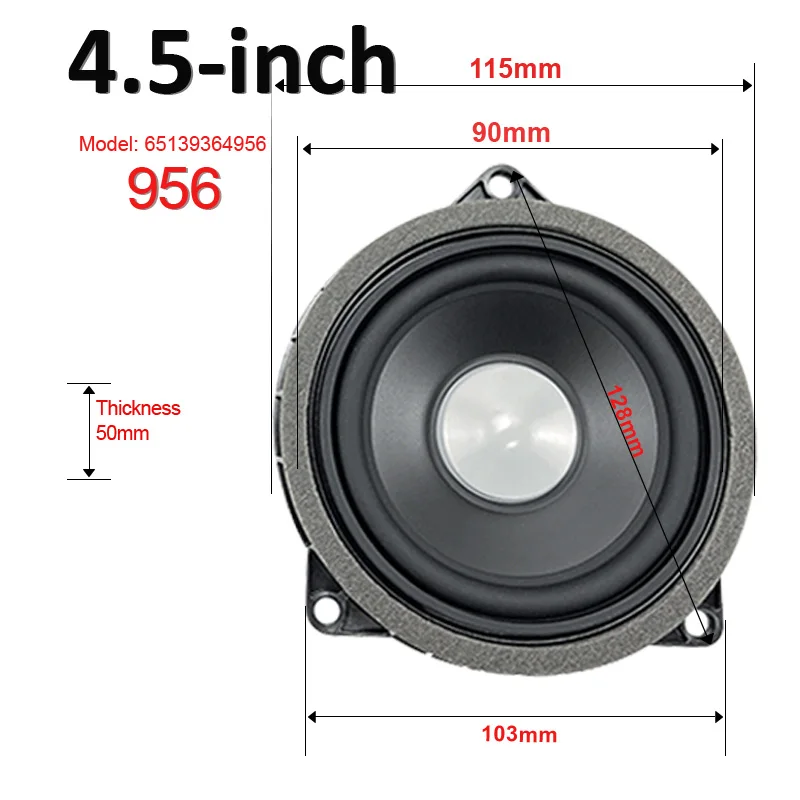 Bocina de 4,5 pulgadas para BMW G20, G30, G01, F30, F48, F20, F34, 3GT, X1, X2, F23
