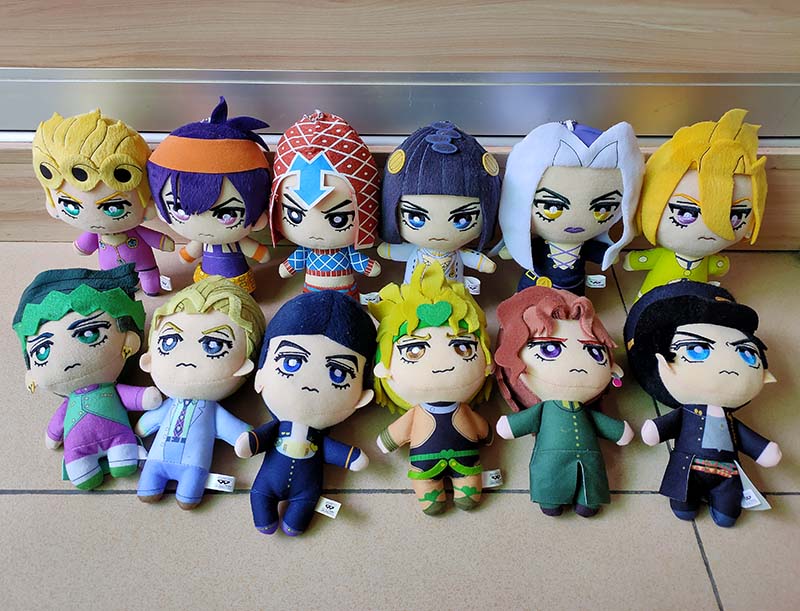 JoJoss Bizarre Adventure Golden Wind Buccellati Abbacchio Fugo Yoshikage Kira Rohan Kishibe Josuke Higashikata Jotaro Kujo plush