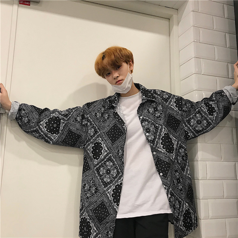 Camisas e blusas de manga comprida, blusas soltas para homens e mulheres, bandana, hip hop