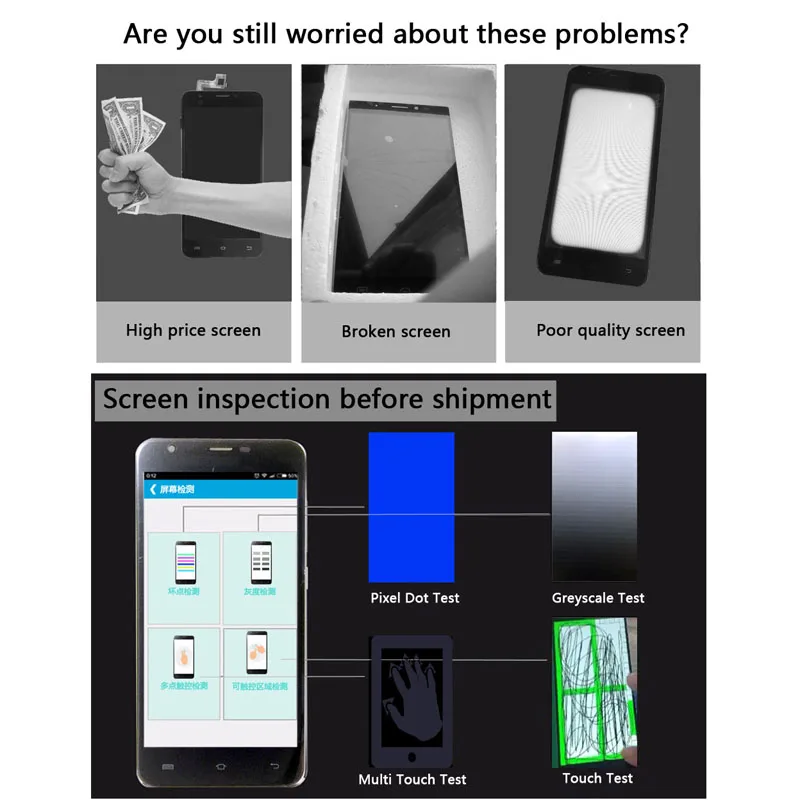 6.1 Inci Hitam untuk Ulefone Note 7 Layar LCD dan Rakitan Panel Sensor Layar Sentuh untuk Suku Cadang Pengganti Ponsel Ulefone S11