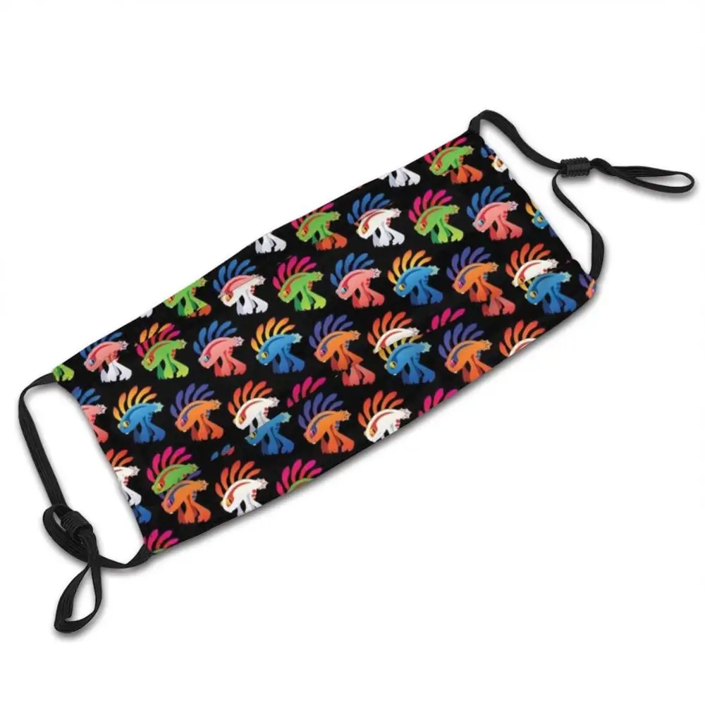 Murloc Bầy Mặt Nạ Vải Có Thể Tái Sử Dụng In Lọc Có Thể Giặt Được Vây Cá Ếch Xanh Dương Xanh Cam Hồng Trắng Động Vật Lưỡng Cư Murloc Gurgle