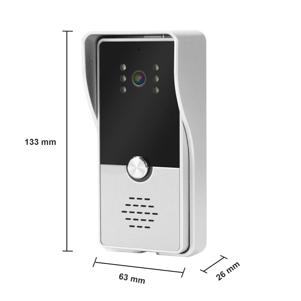 Dragonsview-sistema de intercomunicación de vídeo para el hogar, timbre de puerta con cámara, sistema múltiple de monitoreo de desbloqueo, 7"