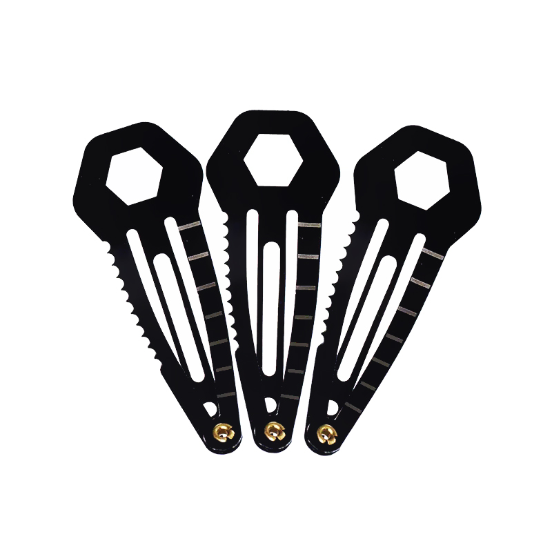 Tự Vệ Kẹp Tóc Kẹp Tóc Đa Năng Nữ Tóc Barrettes Chân EDC Mini Dụng Cụ Cắm Trại Cấp Cứu Sinh Tồn