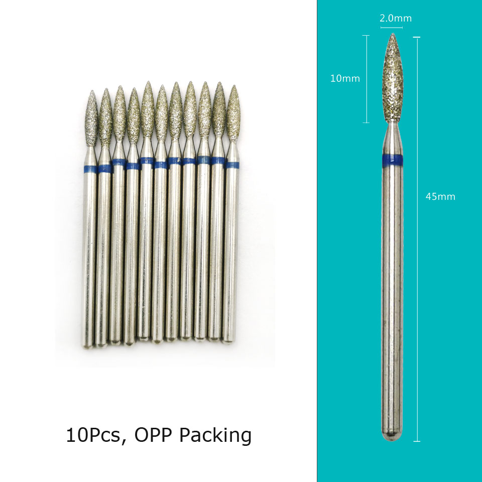 HYTOOS 10 Cái/bộ Móng Khoan Kim Cương Cắt Cho Móng Tay Cắt Burr Xay Cắt Cho Móng Chân Móng Tay Phụ Kiện Dụng Cụ