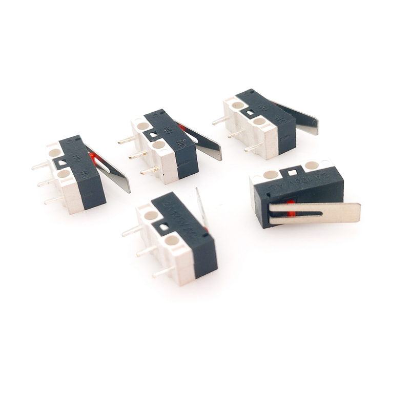20PCS/LOT  Micro Switch Push Button Switch 3 Pin 2A 125V AC Mini Light Touch Switch for Mouse