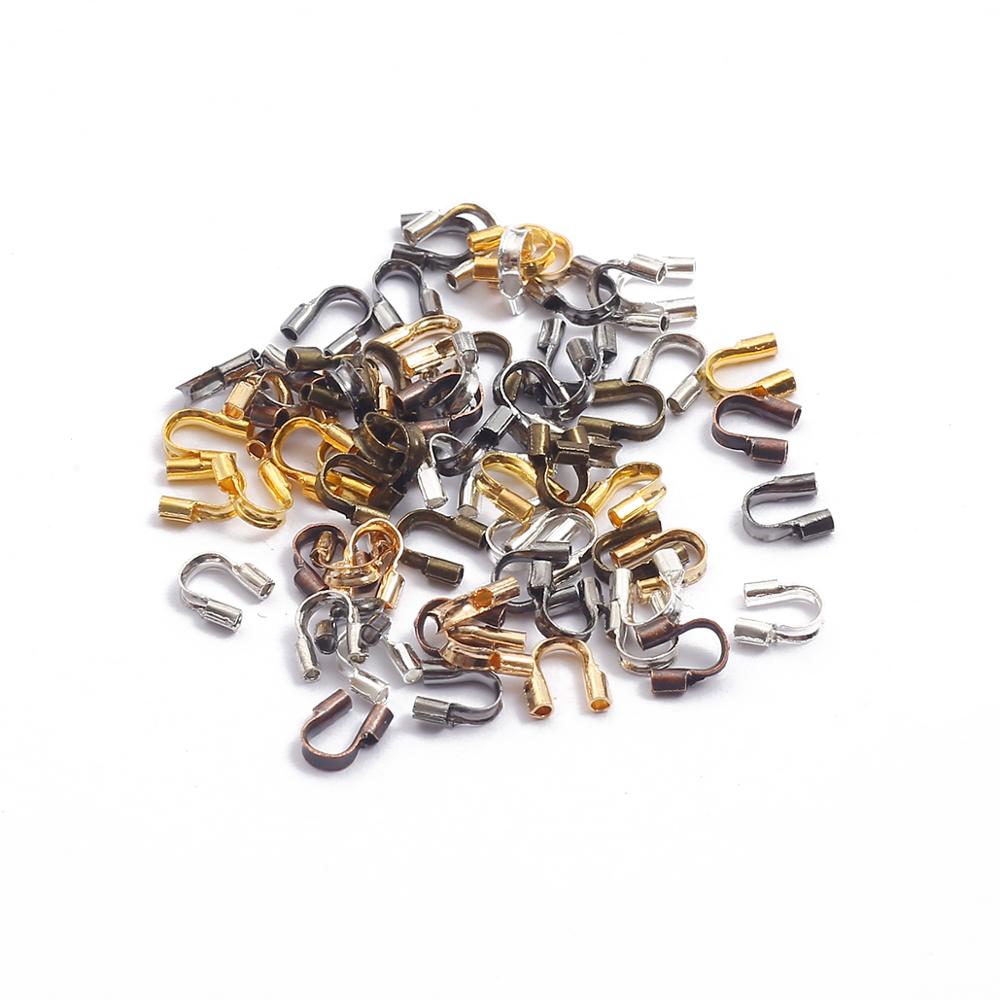 100 Cái/lốc 4X4 Mm Vòng Chữ U, Móc Cài Dây Kết Nối Bảo Vệ Dây Bảo Vệ Bảo Vệ Khóa Phụ Kiện Cho DIY bộ Trang Sức Làm