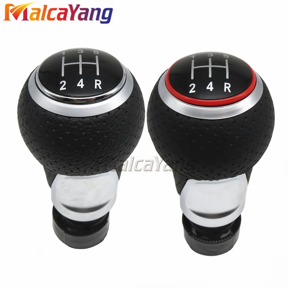 Cho Xe Audi A3 S3 8P 2003-2013 A4 S4 Q5 S-Dòng 2007-2015 Da Sang Số xe Bánh Răng Chuyển Dịch Núm 12Mm 5/6 Tốc Độ Tay Cầm
