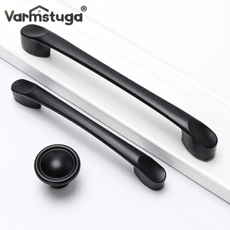 Tay Cầm Màu Đen Cho Đồ Nội Thất Tủ Núm Và Tay Cầm Bếp Tay Cầm Ngăn Kéo Núm Tủ Kéo Tủ Tay Cầm Núm